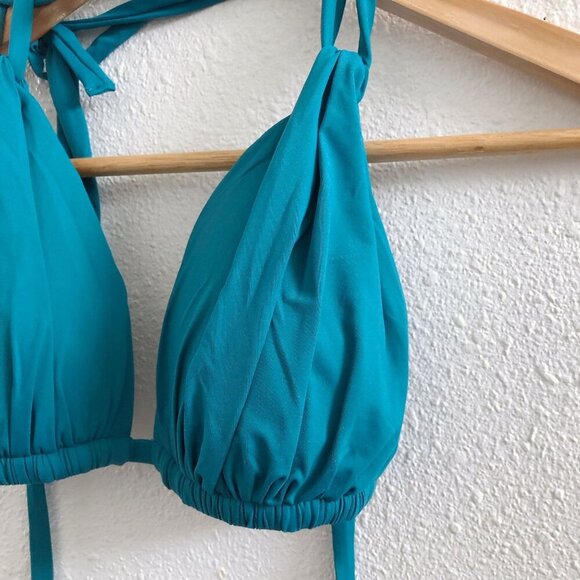 LA BLANCA Earth Goddess Halter Bikini Top Size 2 - Picture 4 of 8